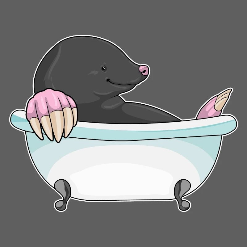 Mole bathtub