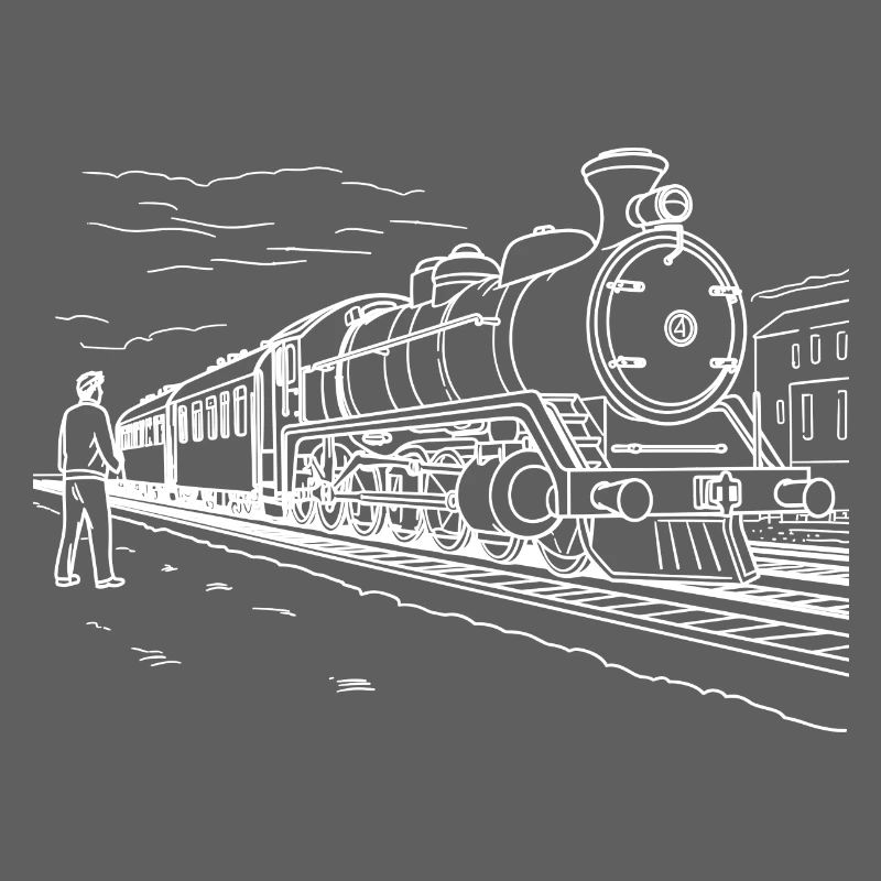 Train Lover Drawing