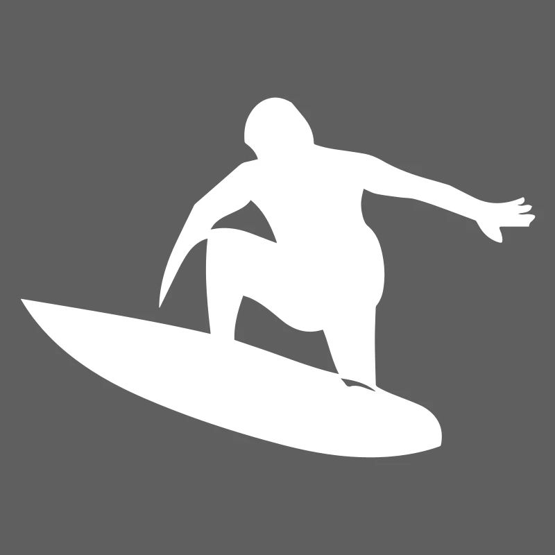Surfer mit Surfboard