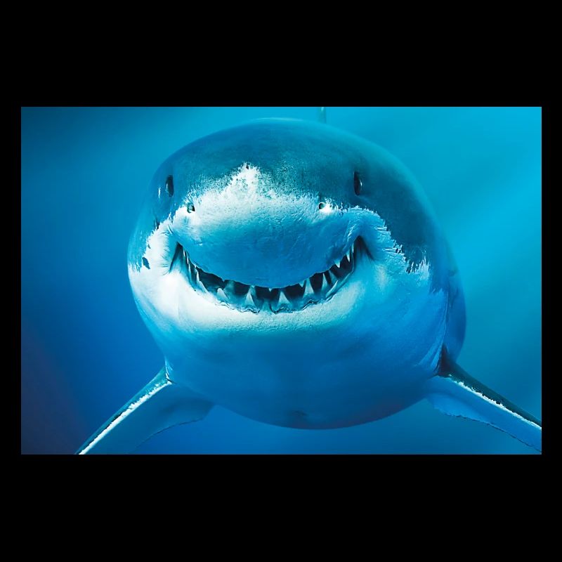 Requin souriant sous l’eau