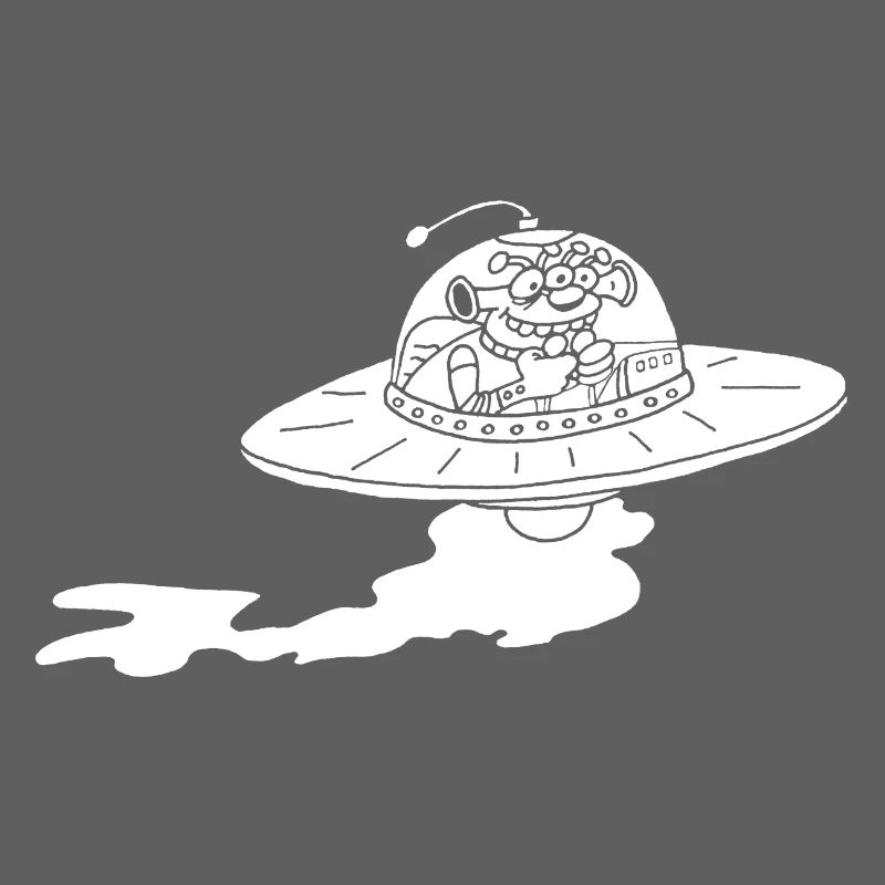 Vaisseau spatial extraterrestre (blanc)