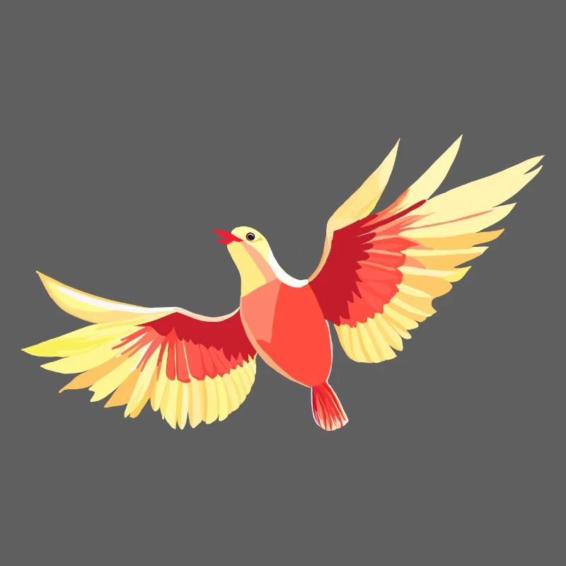 Vogel, der am Himmel schwebt