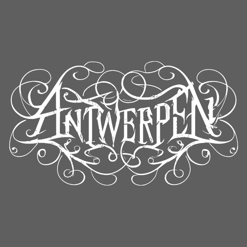 Antwerpen Heavy Metal Headbanger Typografie