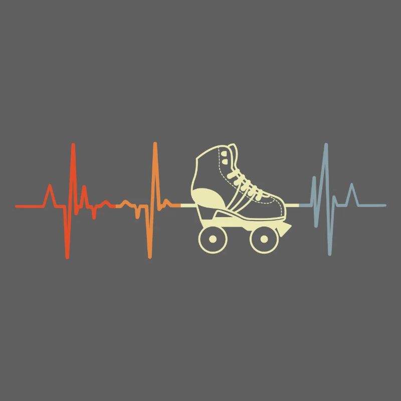 Rollerskates Herzlinie EKG