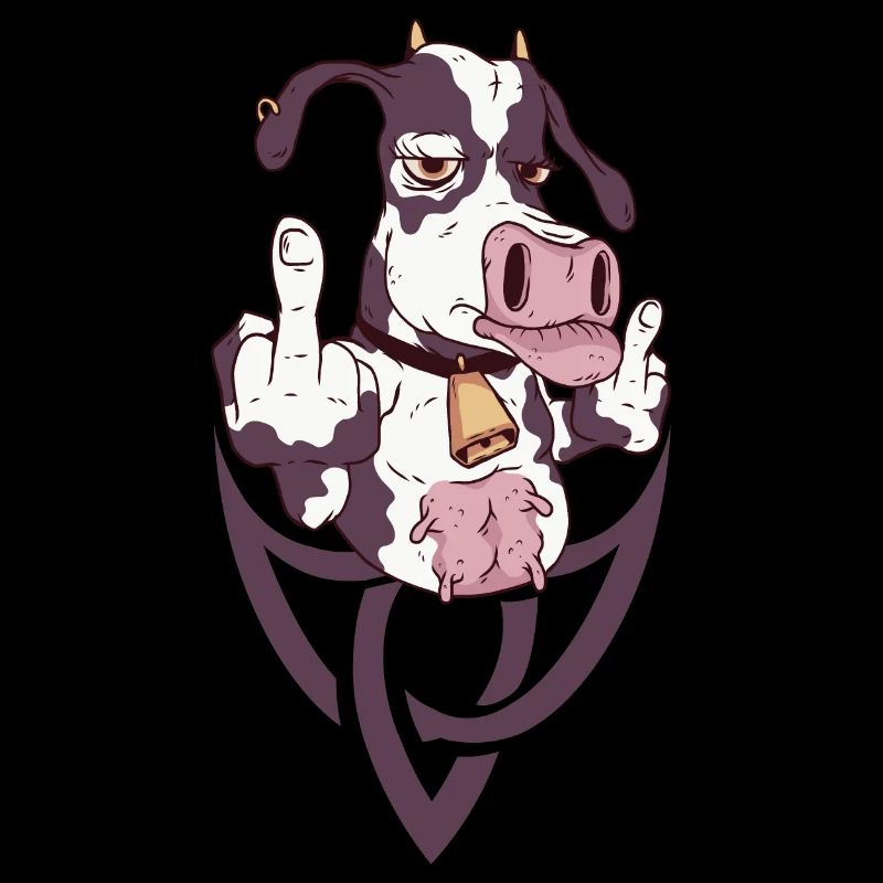 Le geste de la vache rebelle