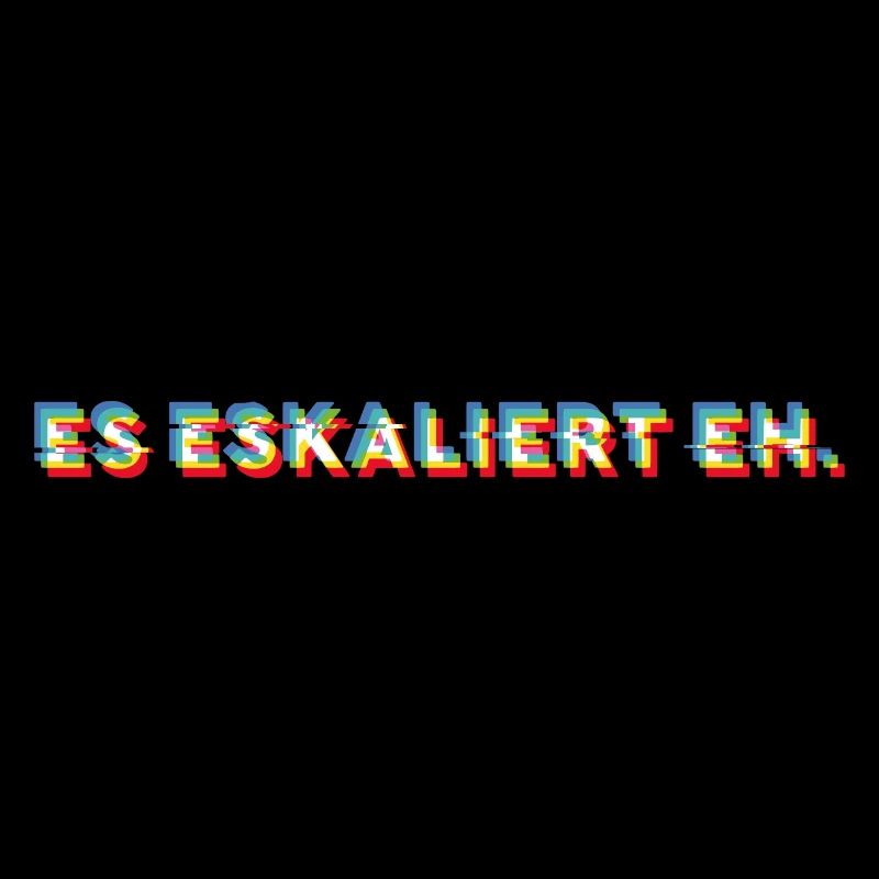 es eskaliert eh. Glitch Design optische Illusion