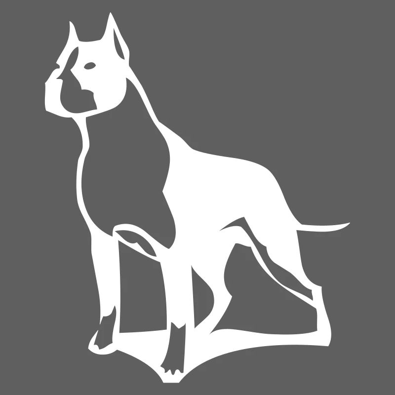 A pit bull that protects its territory