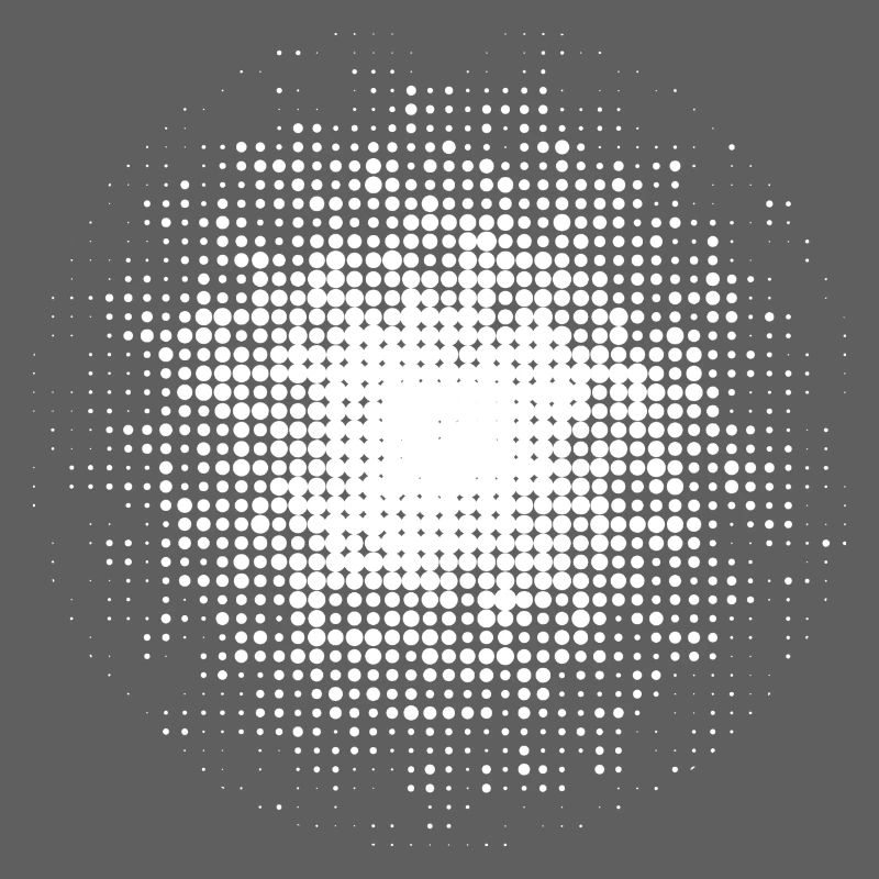 fond rond pointillé blanc