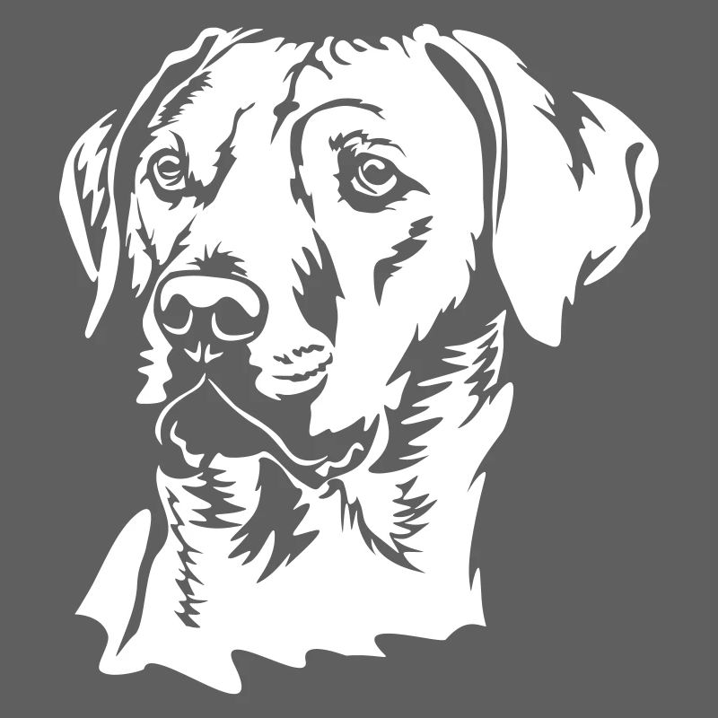 Rhodesian Ridgeback head "Black Edition"