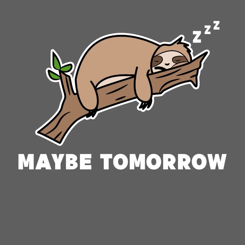 Lazy Sleep Animal Mammal Statement Sloth