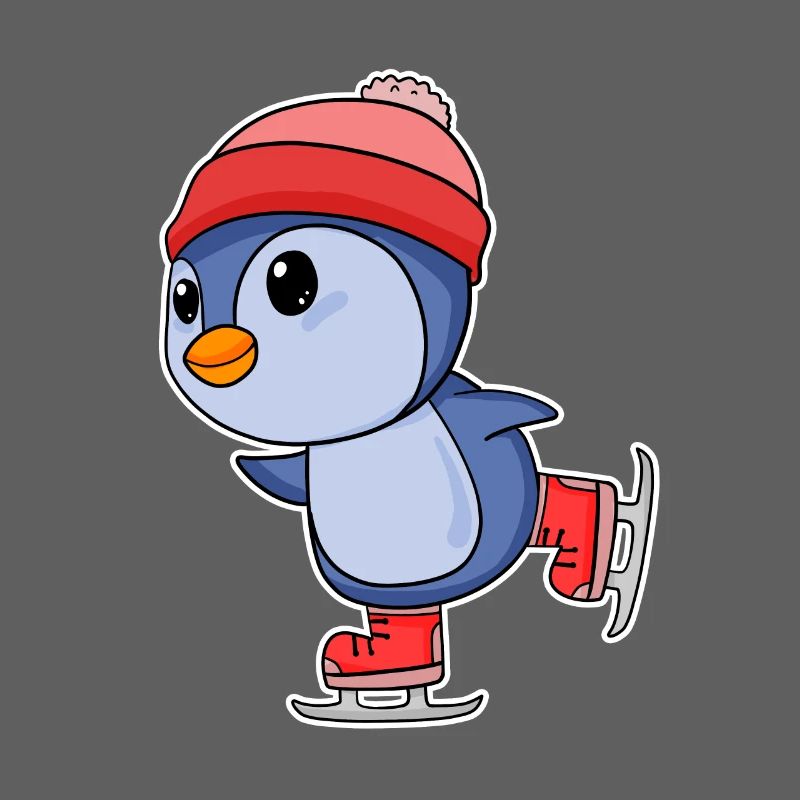 Pinguin Pinguine Seevogel Seevögel Eislaufen