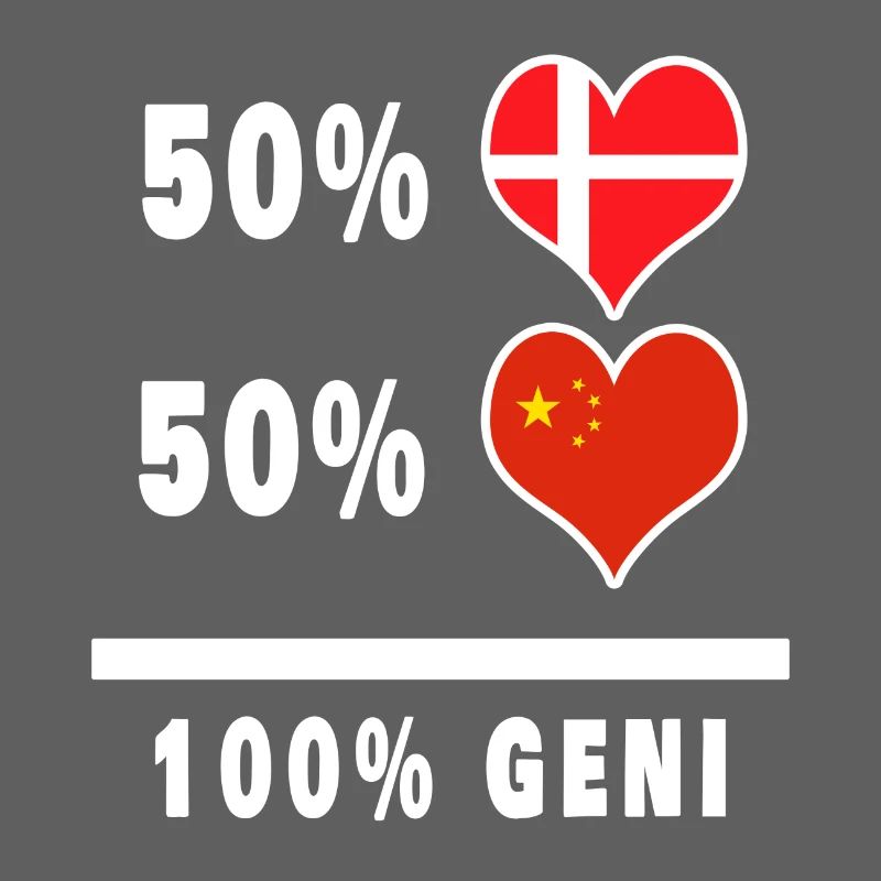 Chine et Danemark 100% drapeau de génie