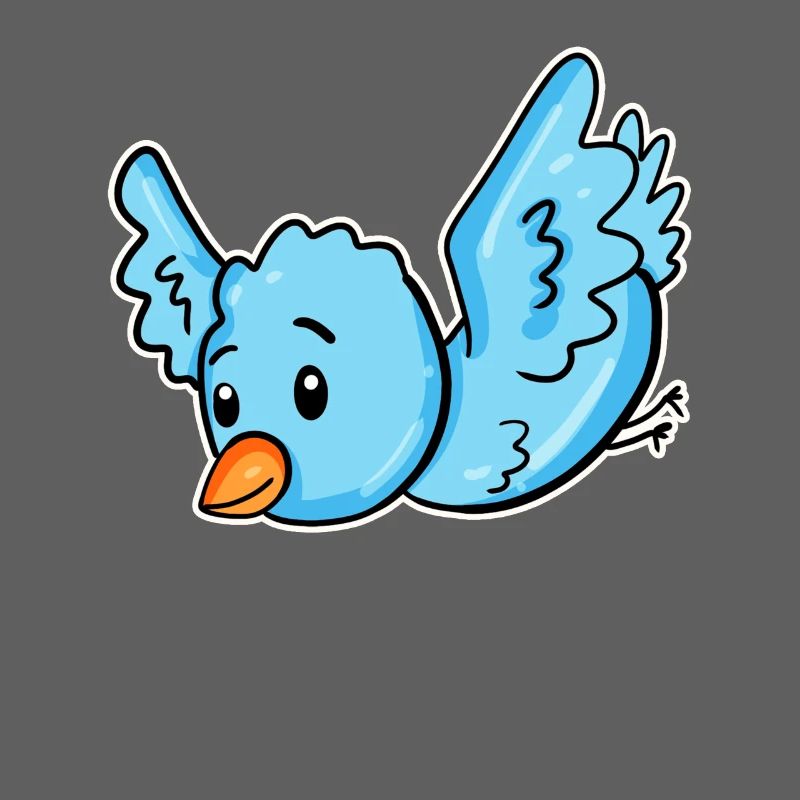 Ein blauer Vogel