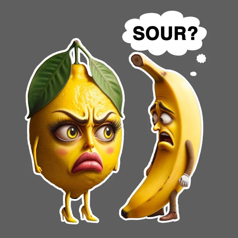 Zitrone vs Banane: Streit im Obstkorb