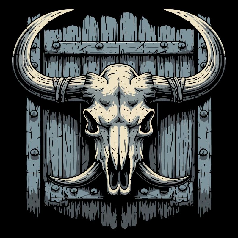 Bison-Schädel