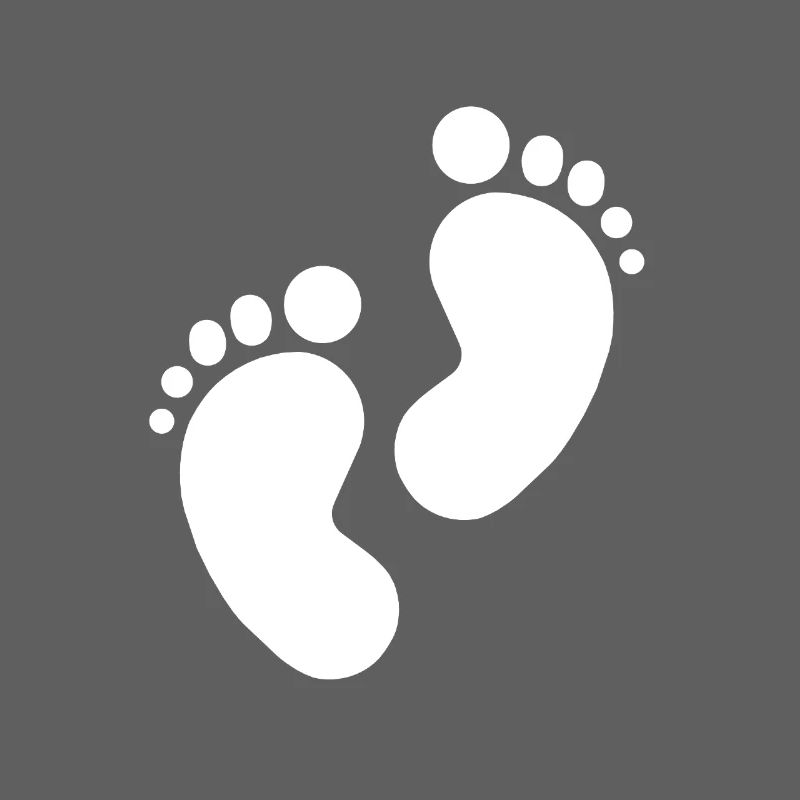 Empreinte de bébé, pieds de bébé