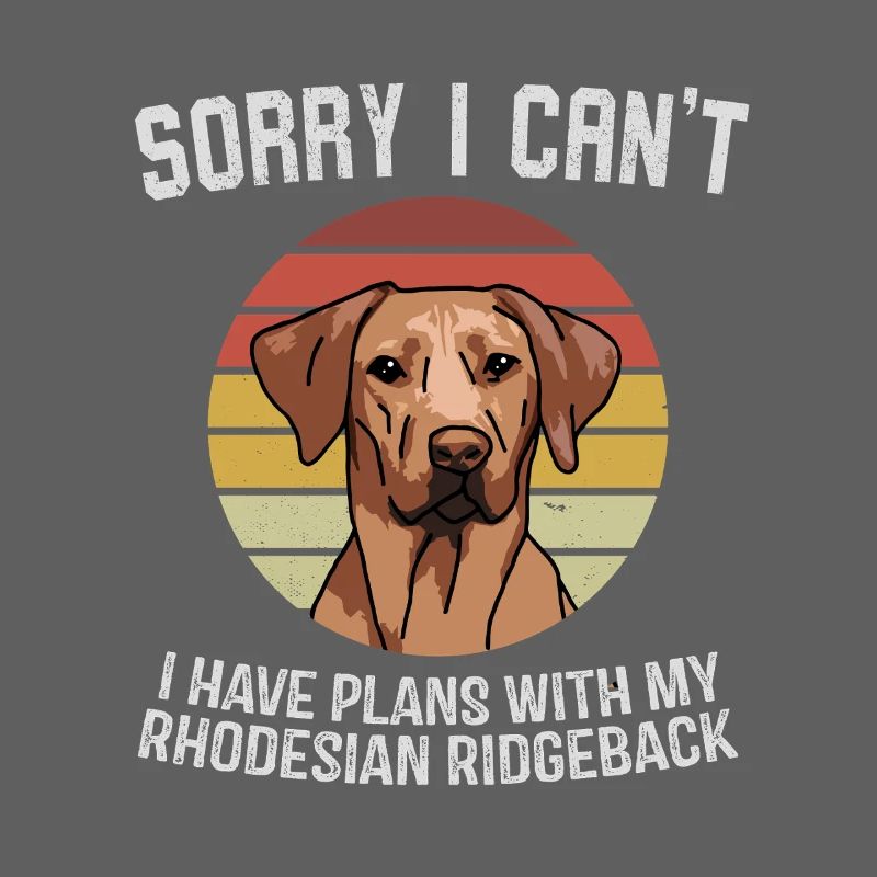 Graphique d’excuses du Rhodesian Ridgeback