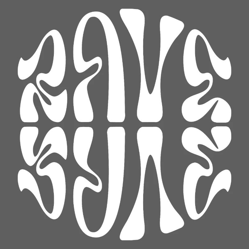 Conception typographique de musique rave