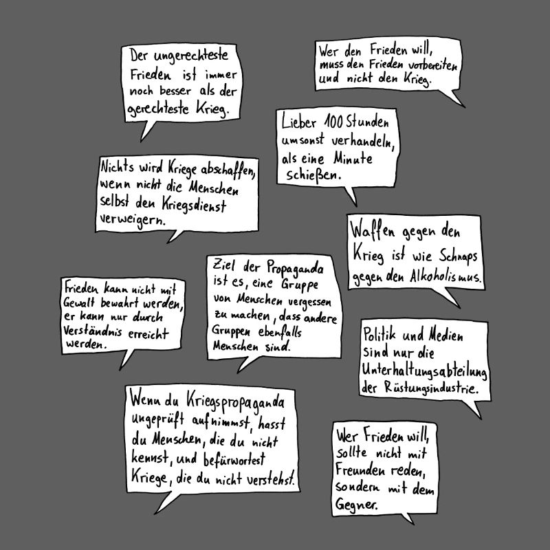 Dix citations pour la paix