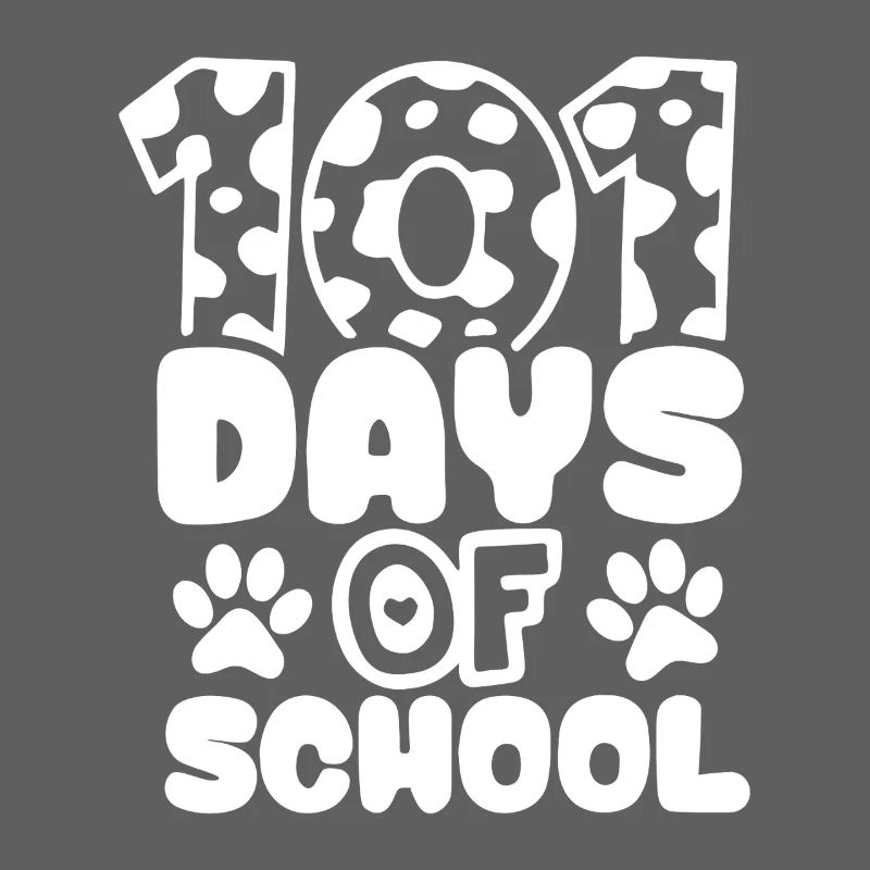 101 jours d’école Empreinte de patte