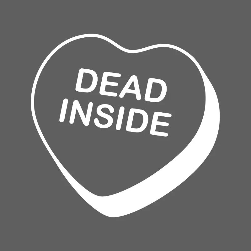 Dead Inside Heart Design