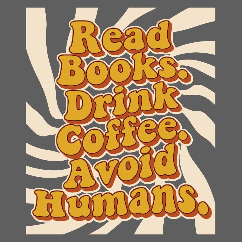 Introvertiert Leseratte Kaffee Bücher 