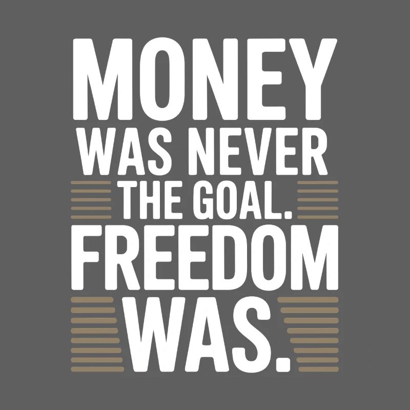 Objectif financier Esprit de liberté Entrepreneur Liberté