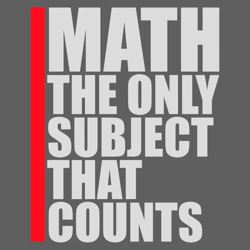 Math The Only Subject That Counts Nerd Mathe Logo
