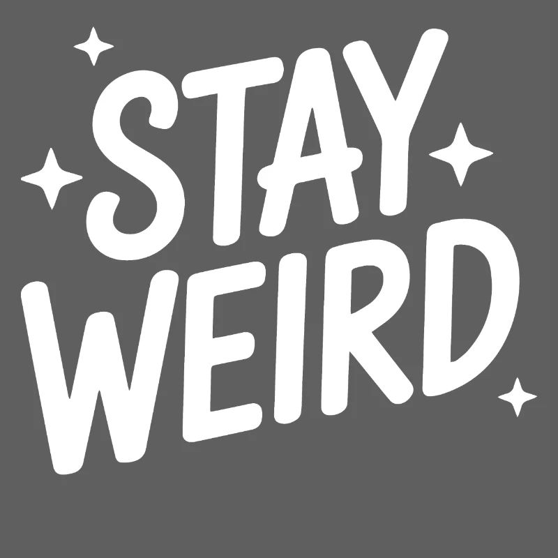Reste bizarre et drôle à dire introverti
