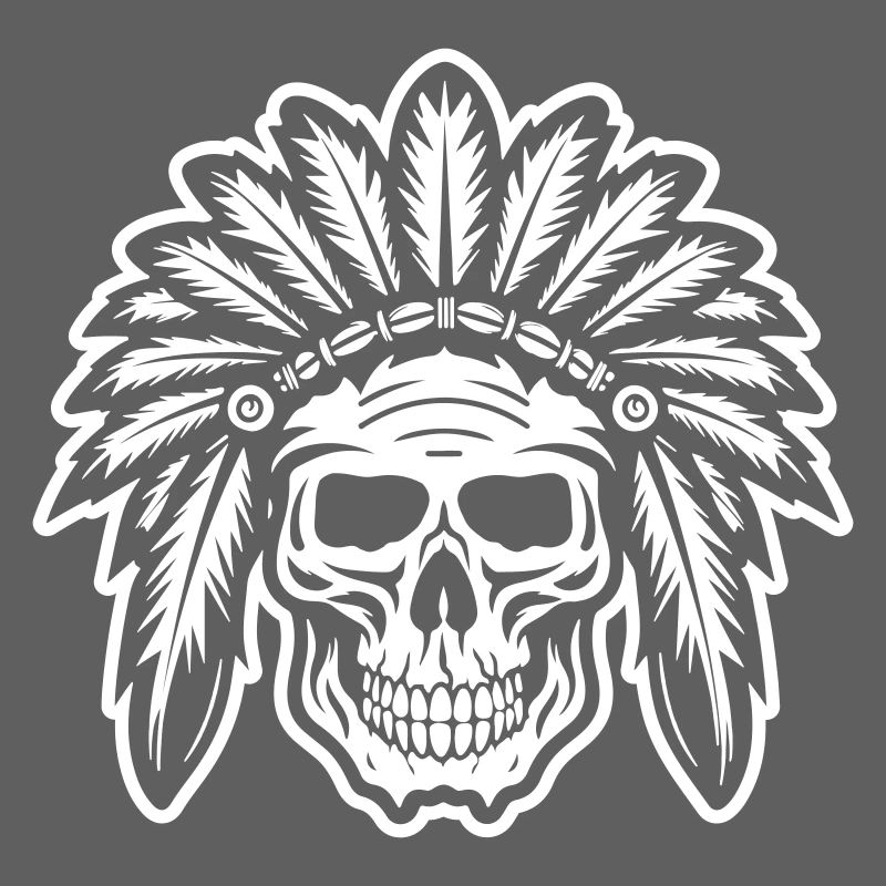 Chef de crâne indien