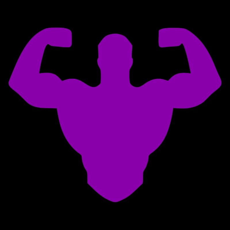 Silhouette de bodybuilder - Force double des biceps