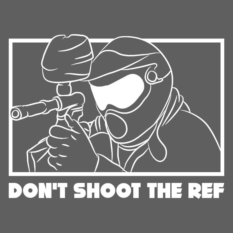 Don’t Shoot the Ref - Design de paintball amusant