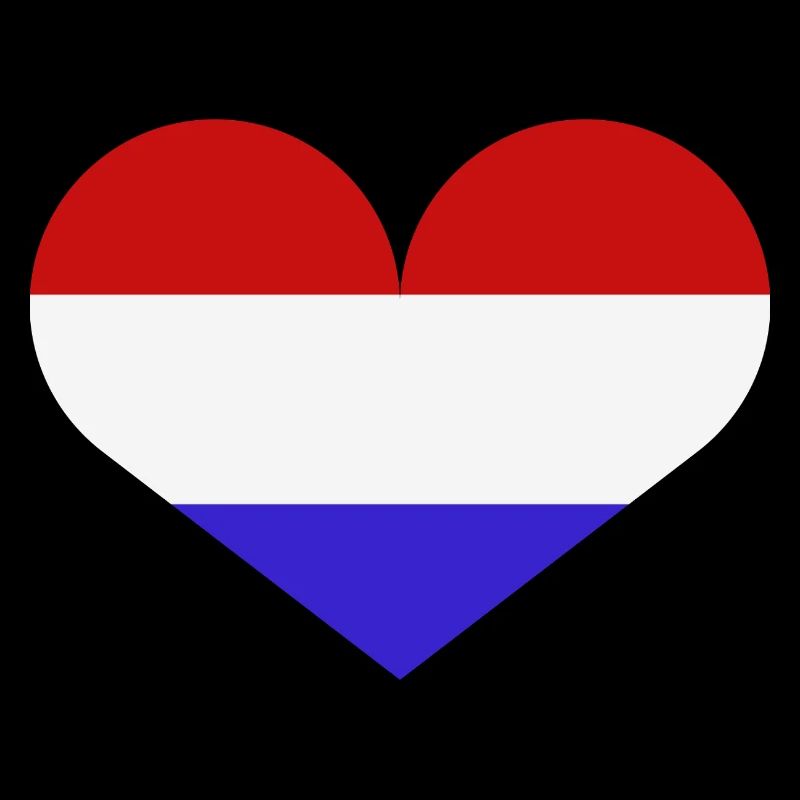 Drapeau du cœur des Pays-Bas