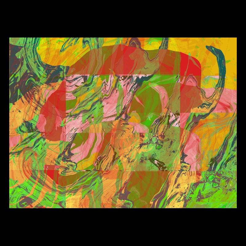 Colore-tourbillon néon abstrait