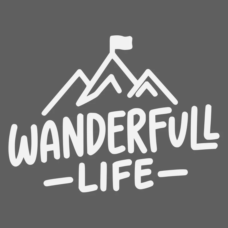 Wanderfull Life - Pun Hiking with Mountains