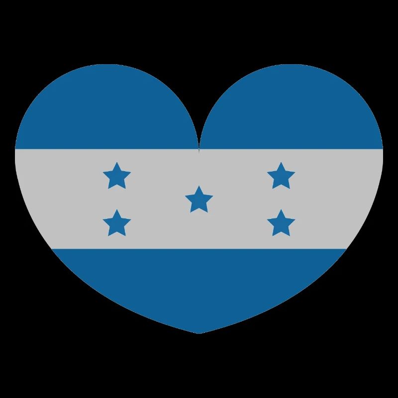 Drapeau du cœur du Honduras