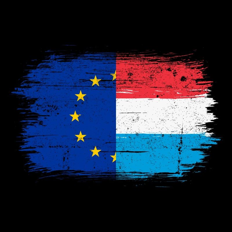 Fusion du drapeau néerlandais de l’UE brossée