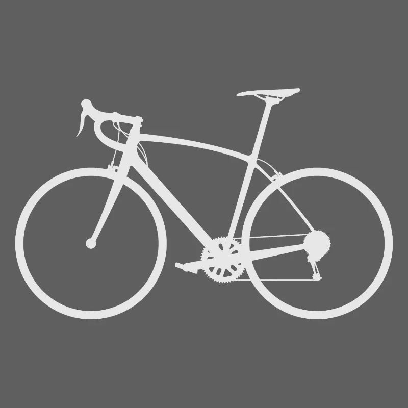 Dessin minimal du trait de vélo