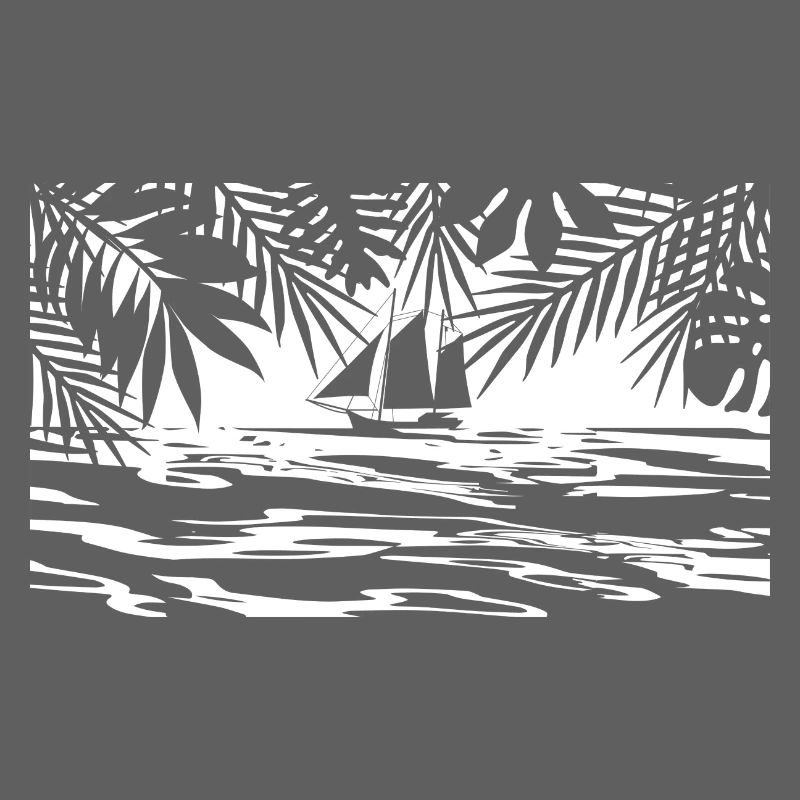 Caraïbes, île, bateau