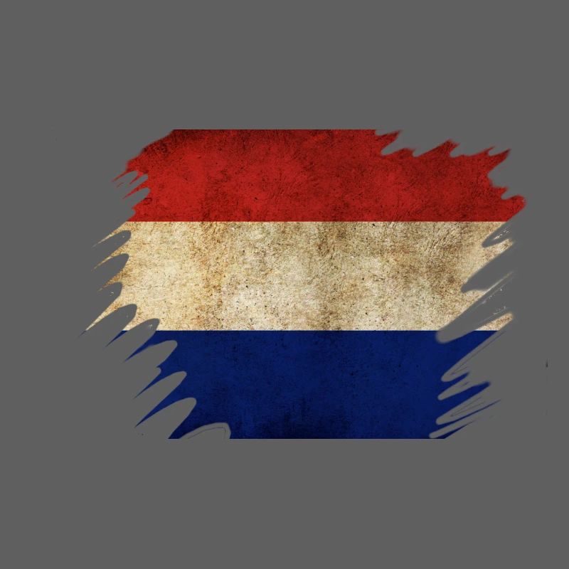 Conception du drapeau néerlandais Grunge