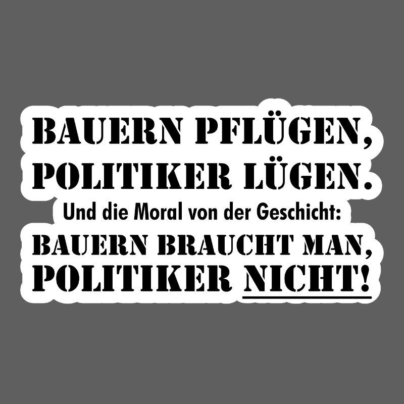 Bauern braucht man