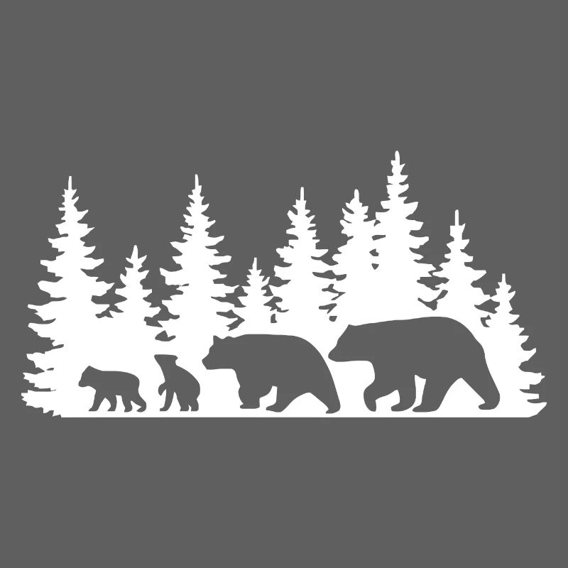 Silhouette Forêt Faune Design