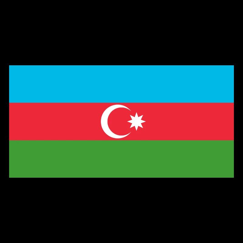Autocollant drapeau de l'Azerbaïdjan Aufkleber Azerbaïdjan