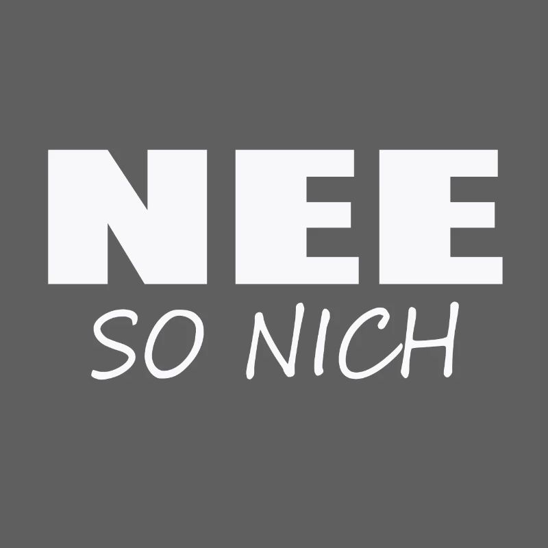 NON, PAS COMME ÇA