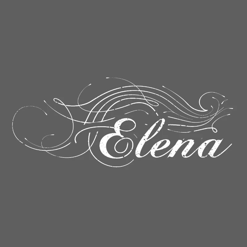 Elena décorée en blanc