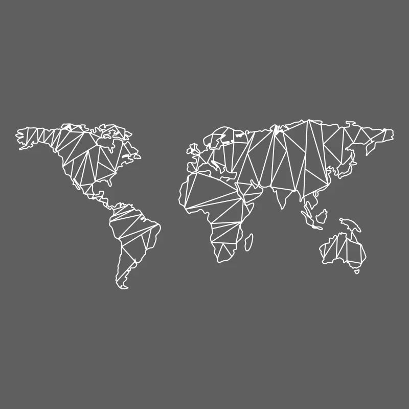 World map geometric