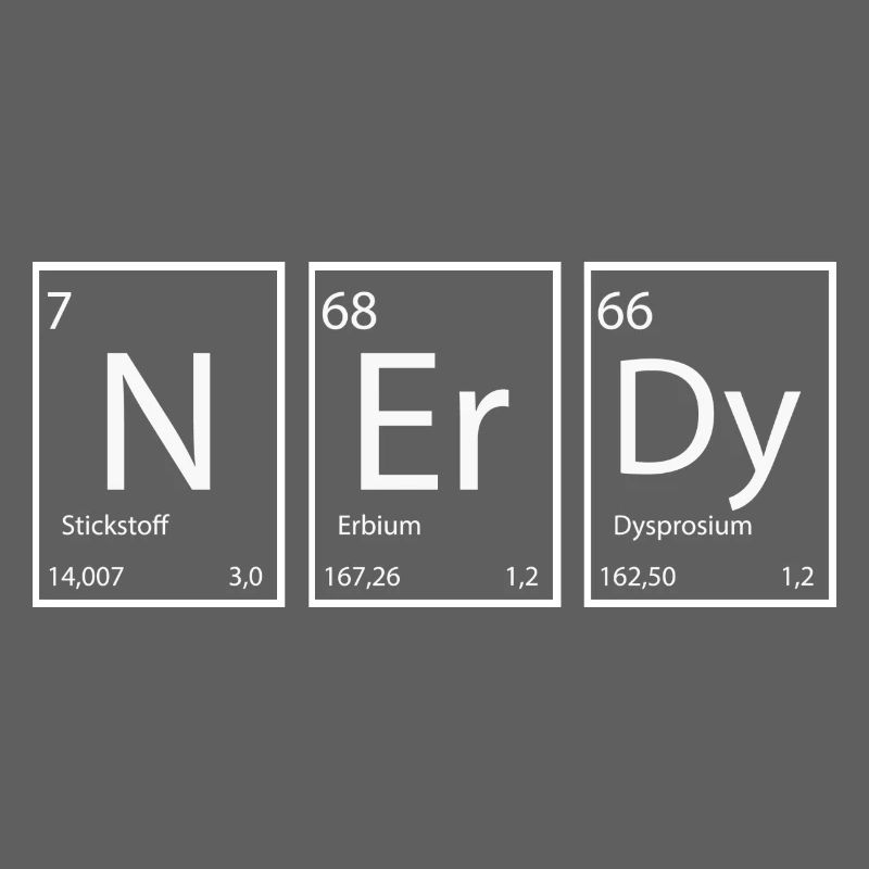 Nerdy Nerd proverbes Éléments