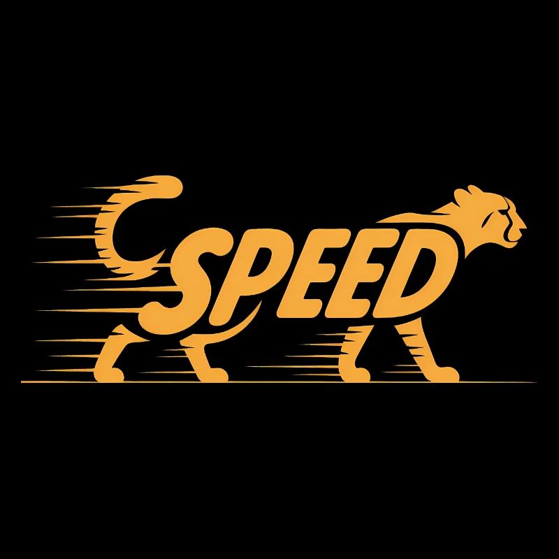 Cheetah Speed - Logo de chat cool