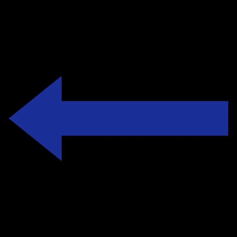Flèche gauche bleue