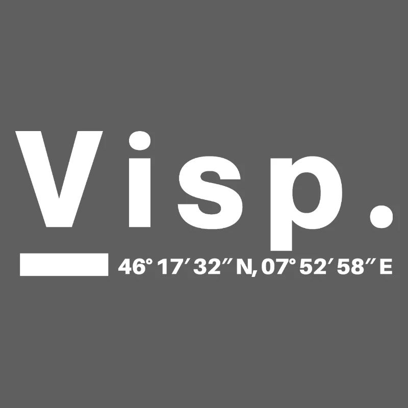 Viège Coordonnées Suisse Valais Visper Visperin